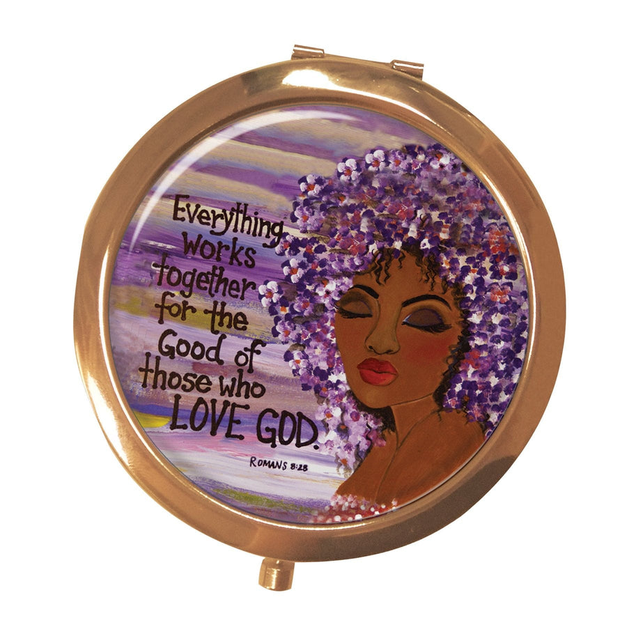 Love GOD: African American Pocket Mirror by Gbaby