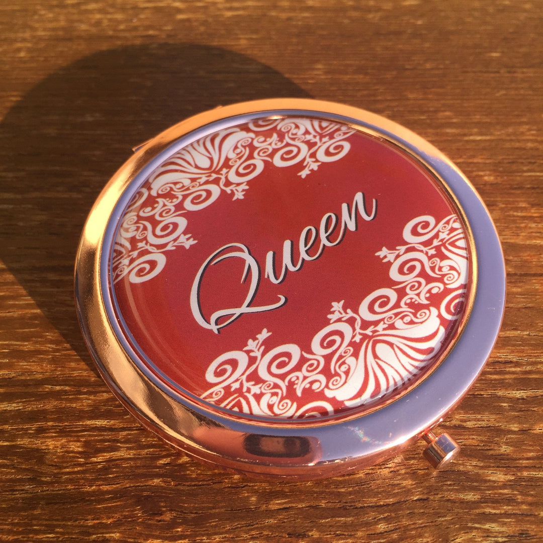 Queen (Delta Sigma Theta): African American Pocket Mirror by Shades of Color