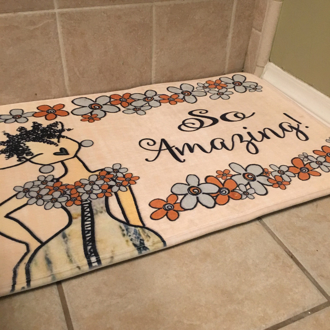 So Amazing: African American Interior Memory Foam Floor Mat by Kiwi McDowell