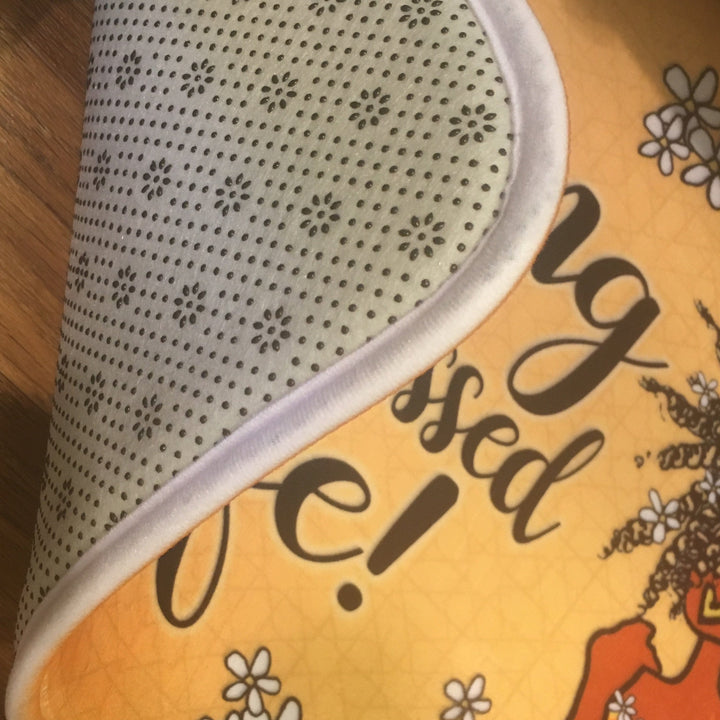 Living My Blessed Life: African American Memory Foam Mat by Kiwi McDowell