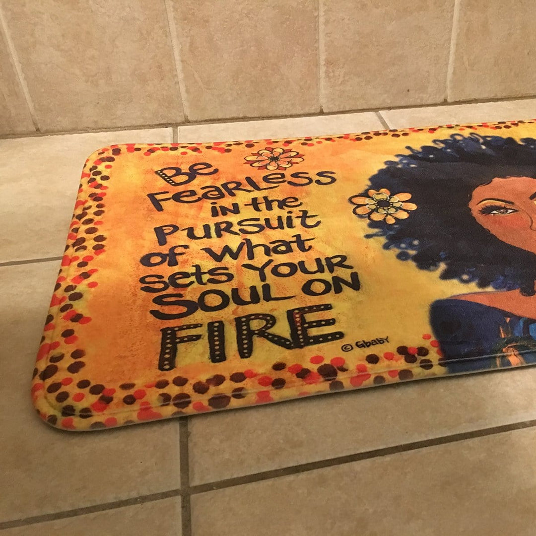 Soul on Fire Memory Foam Bath Mat-Floor Mat-Gbaby-29.5 x 17.7 inches-Memory Foam-The Black Art Depot