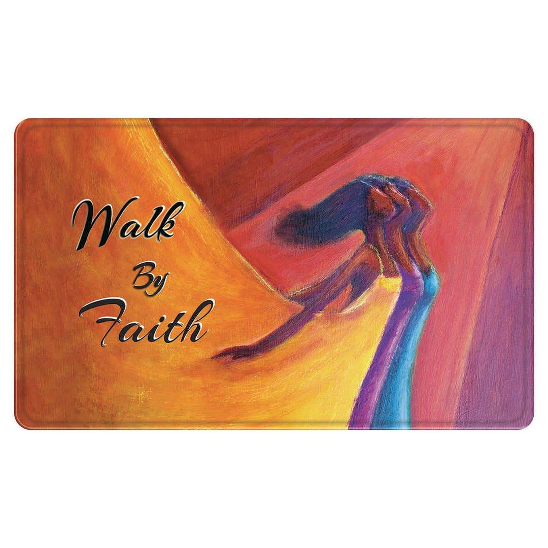 Walk by Faith: African American Interior Memory Foam Floor May by Kerream Jones