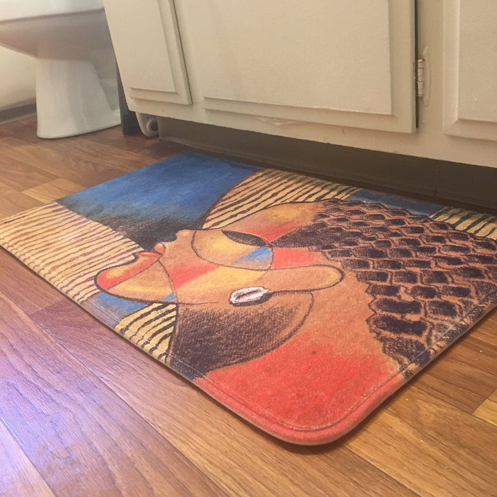Composite of a Woman Bath Mat
