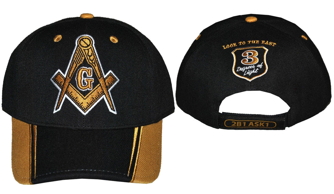 Masonic/Freemasonry Two Tone Brim Baseball Cap by Big Boy
