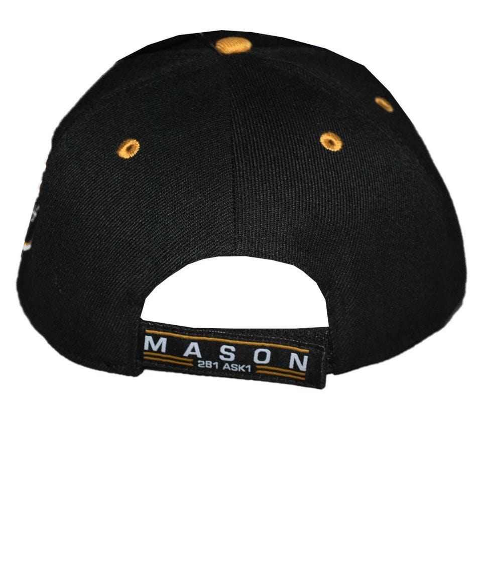 Freemasonry Masonic 357 Printed Brim Baseball Cap by Big Boy Headgear (Back)