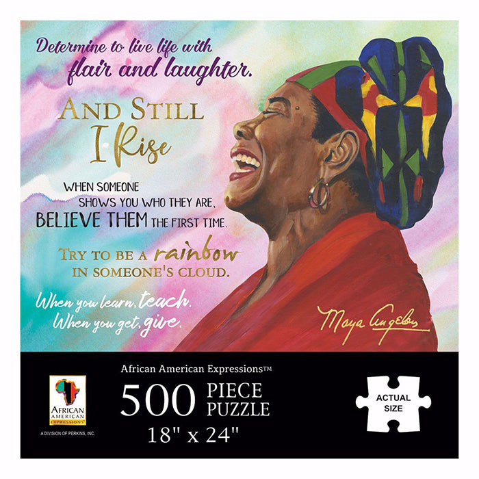 Maya Angelou Quotes Puzzle-Jigsaw Puzzle-African American Expressions-18x24-500-The Black Art Depot