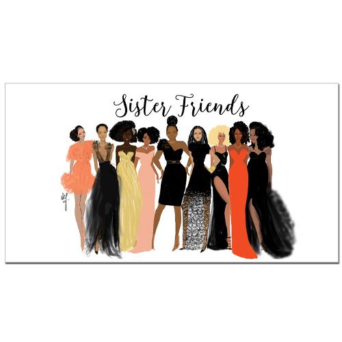Sister Friends: 2018-2019 African American Checkbook Planner by Nicholle Kobi (Front)