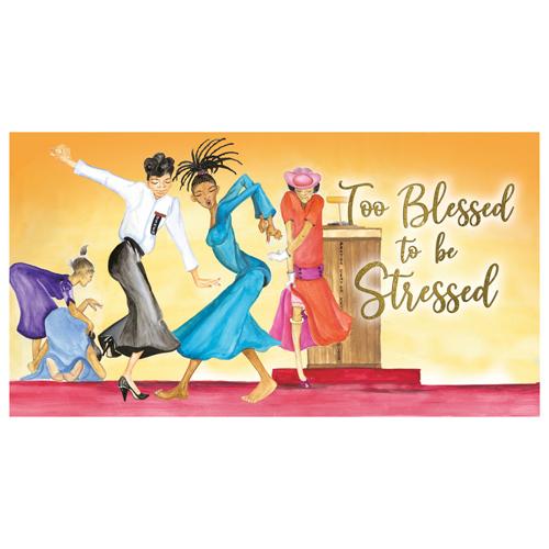 Too Blessed to be Stressed Two Year Checkbook Planner (2022-2023)-Checkbook Planner-Dorothy Allen-6.5x3.5 inches-2022-2023-The Black Art Depot