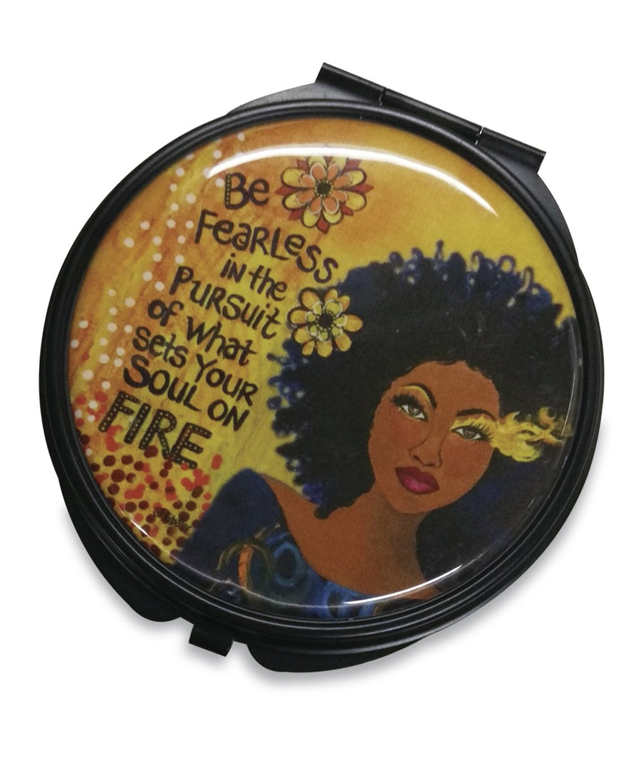 Be Fearless: African American Pocket Mirror by GBaby