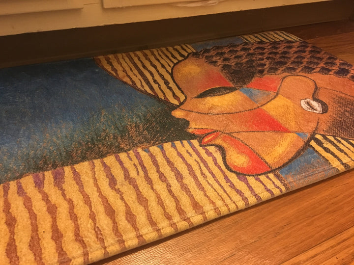 Composite of a Woman Bath Mat