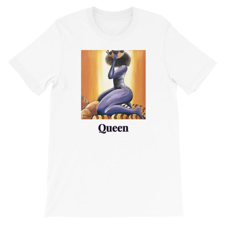 Queen by Obour Ba: African American Short Sleeve Unisex T-Shirt