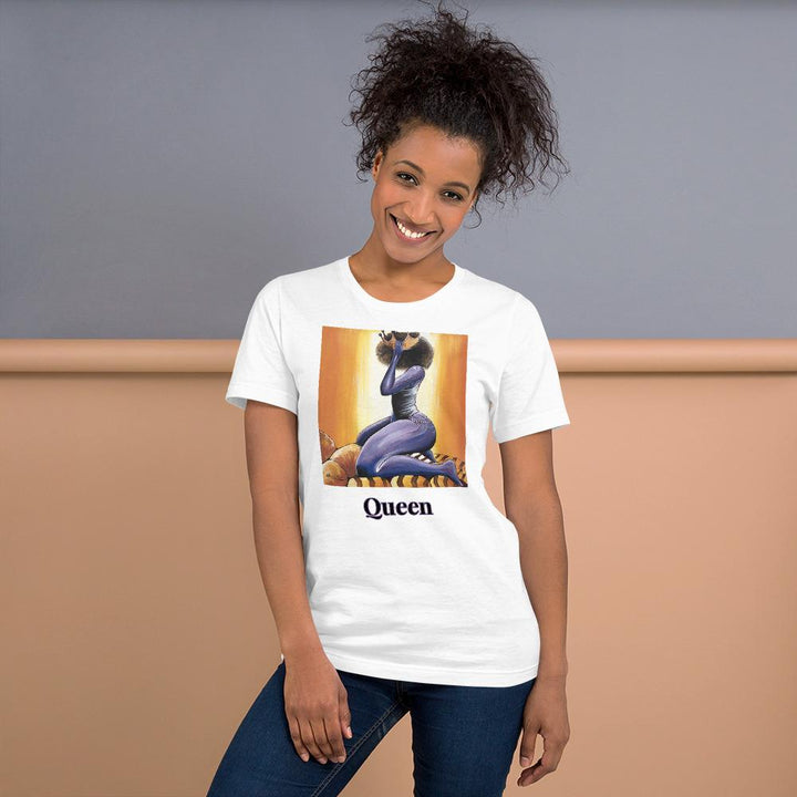 Queen by Obour Ba: African American Short Sleeve Unisex T-Shirt