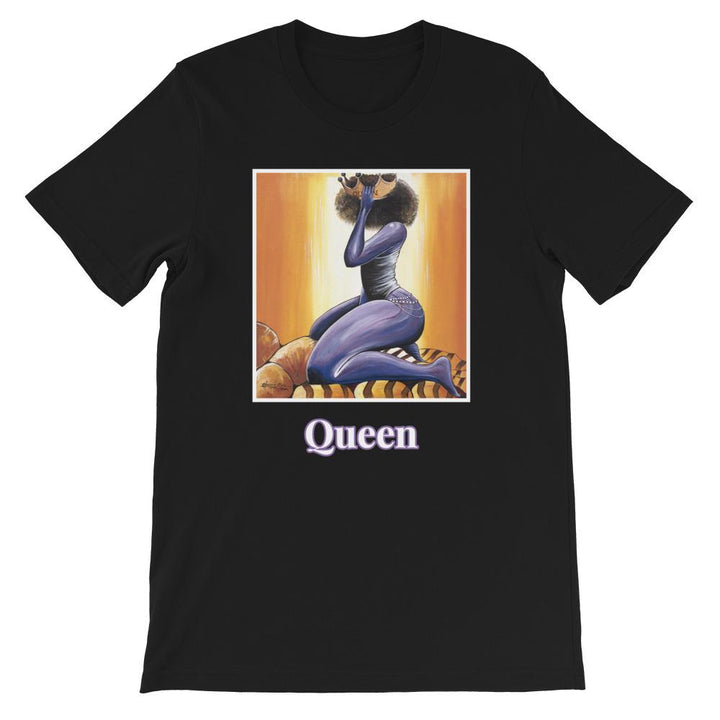 Queen by Obour Ba: African American Short Sleeve Unisex T-Shirt