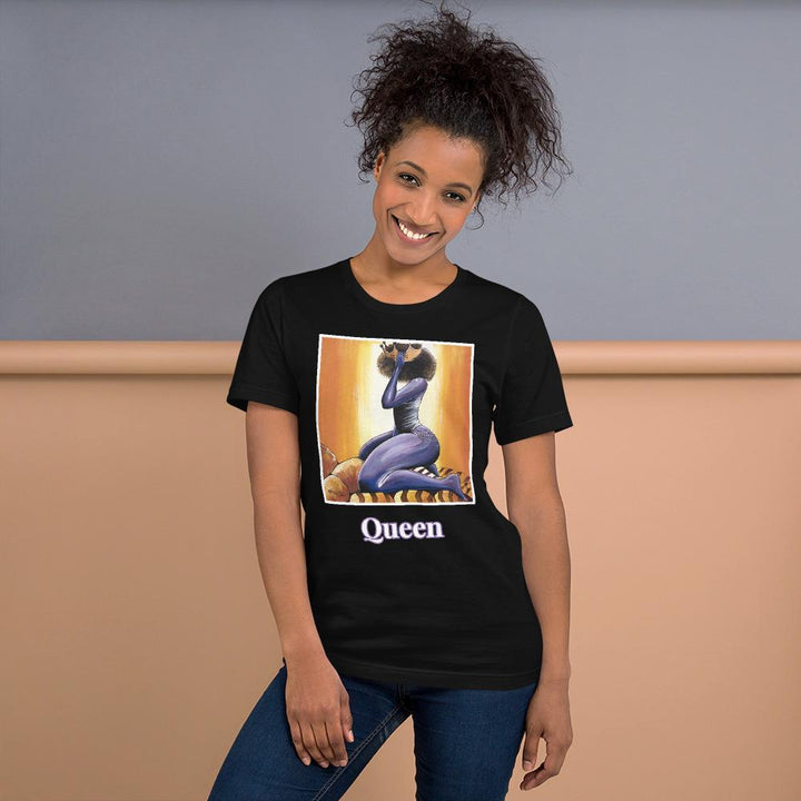 Queen by Obour Ba: African American Short Sleeve Unisex T-Shirt