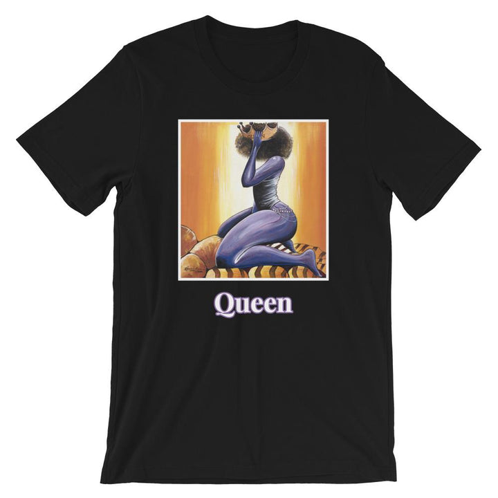 Queen by Obour Ba: African American Short Sleeve Unisex T-Shirt