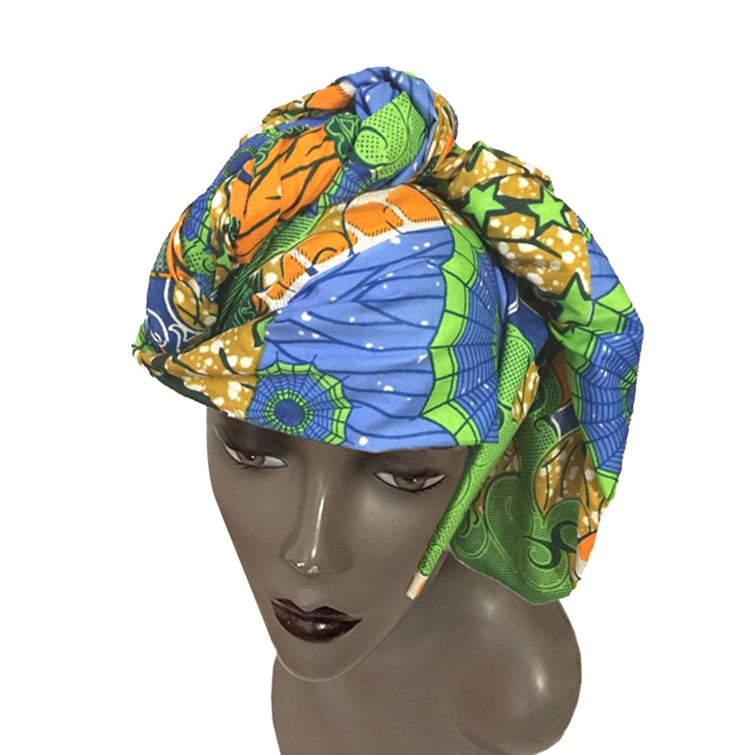 Authentic African Ankara (Wax Print) Fabric Head Wrap by Boutique Africa