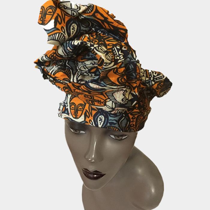 Authentic African Wax Print Fabric Headwrap by Boutique Africa