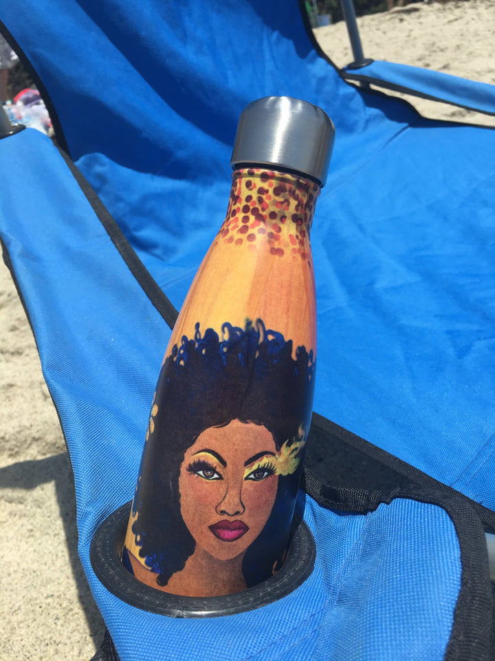 Soul on Fire: African American Stainless Steel Bottle by Sylvia "Gbaby" Cohen
