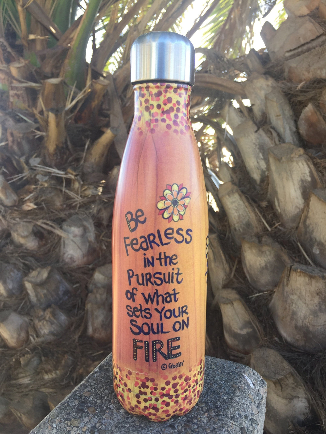 Soul on Fire: African American Stainless Steel Bottle by Sylvia "Gbaby" Cohen