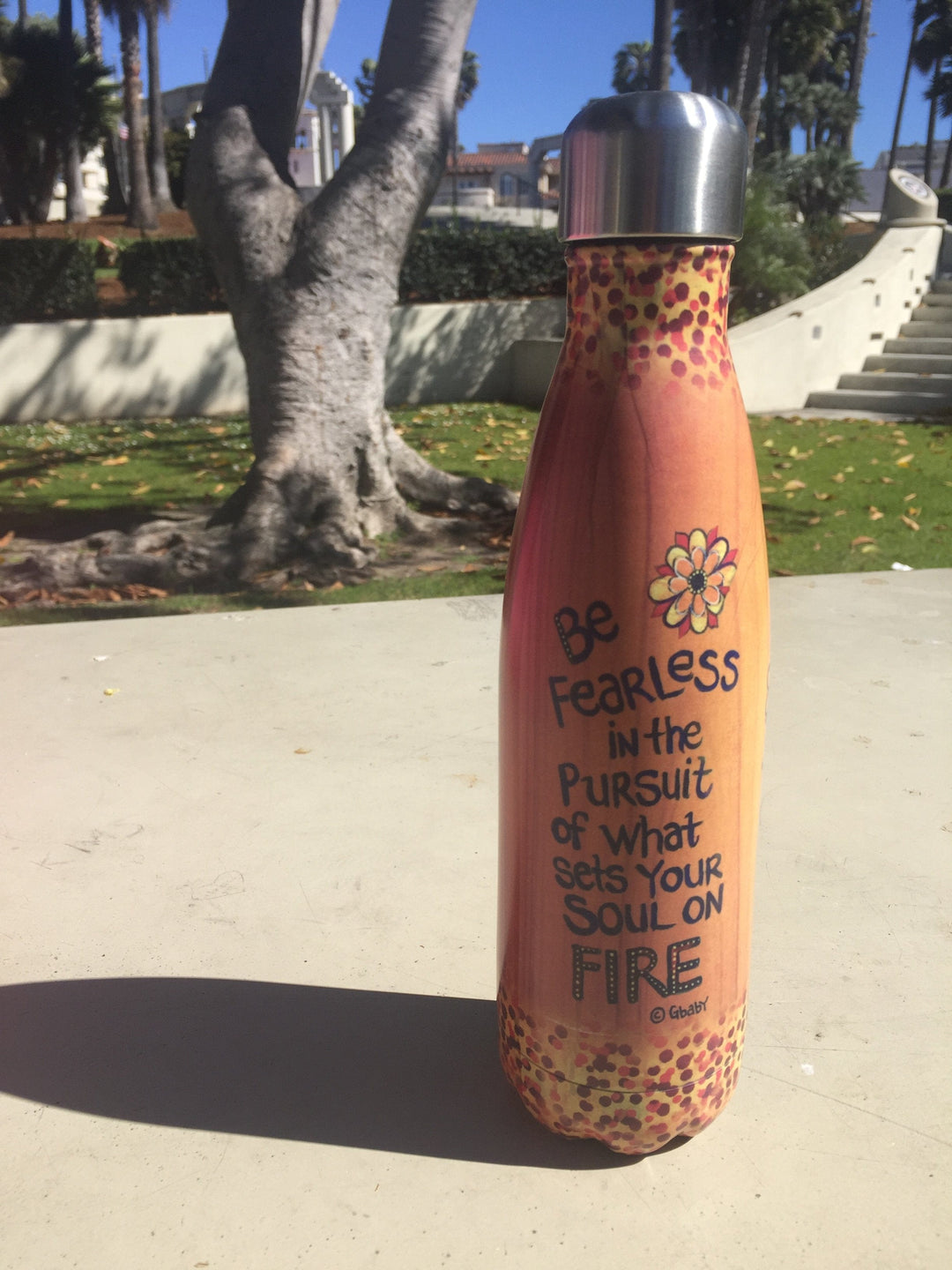 Soul on Fire: African American Stainless Steel Bottle by Sylvia "Gbaby" Cohen