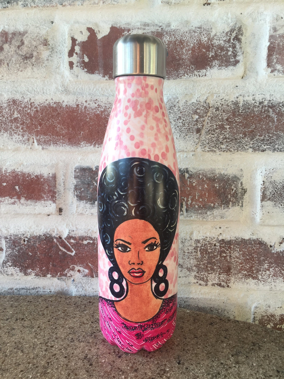Change Your Thoughs: African American Stainless Steel Bottle by Gbaby