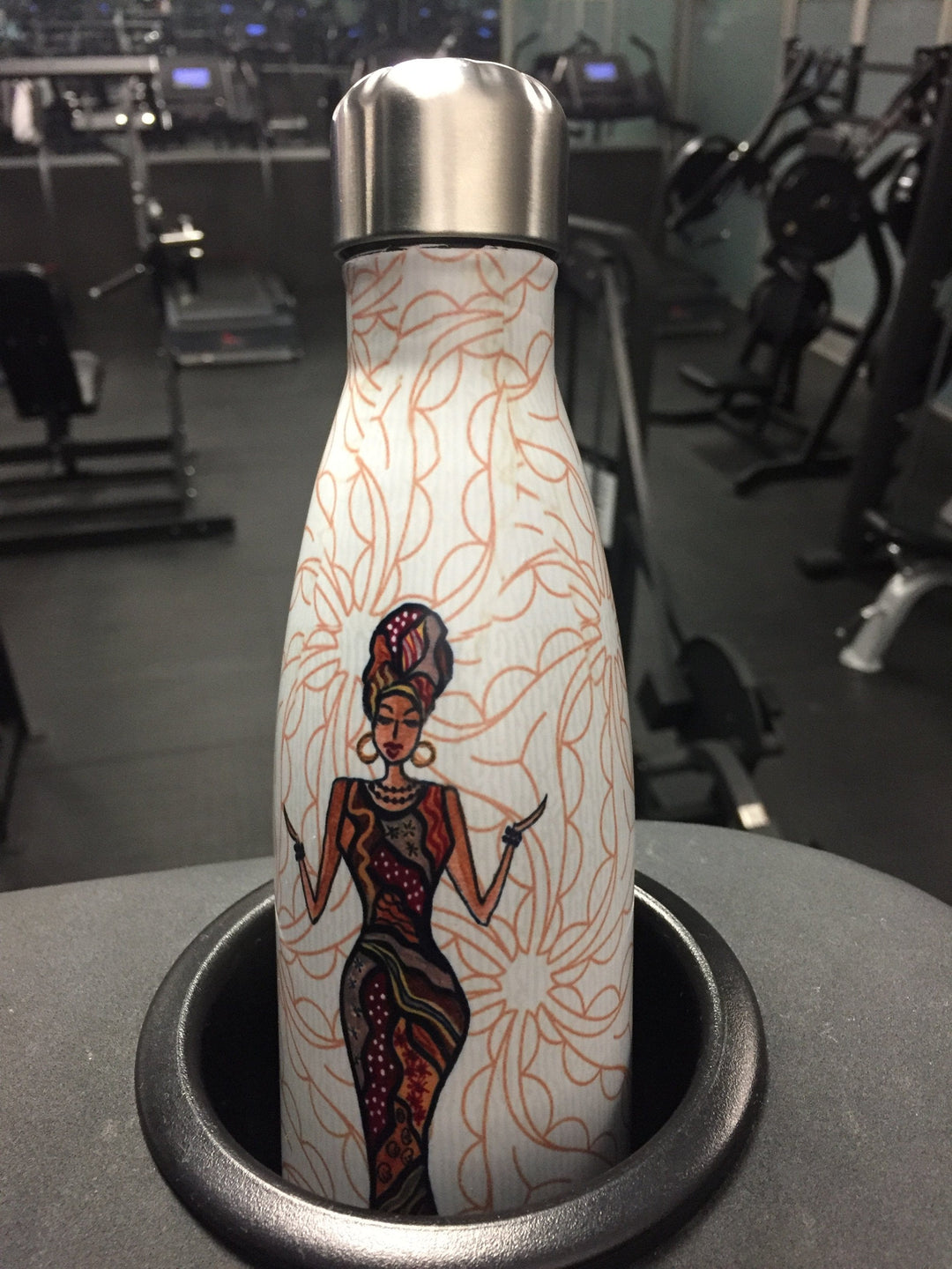 Beautifully Blessed: African American Stainless Steel Water Bottle by Cidne Wallace