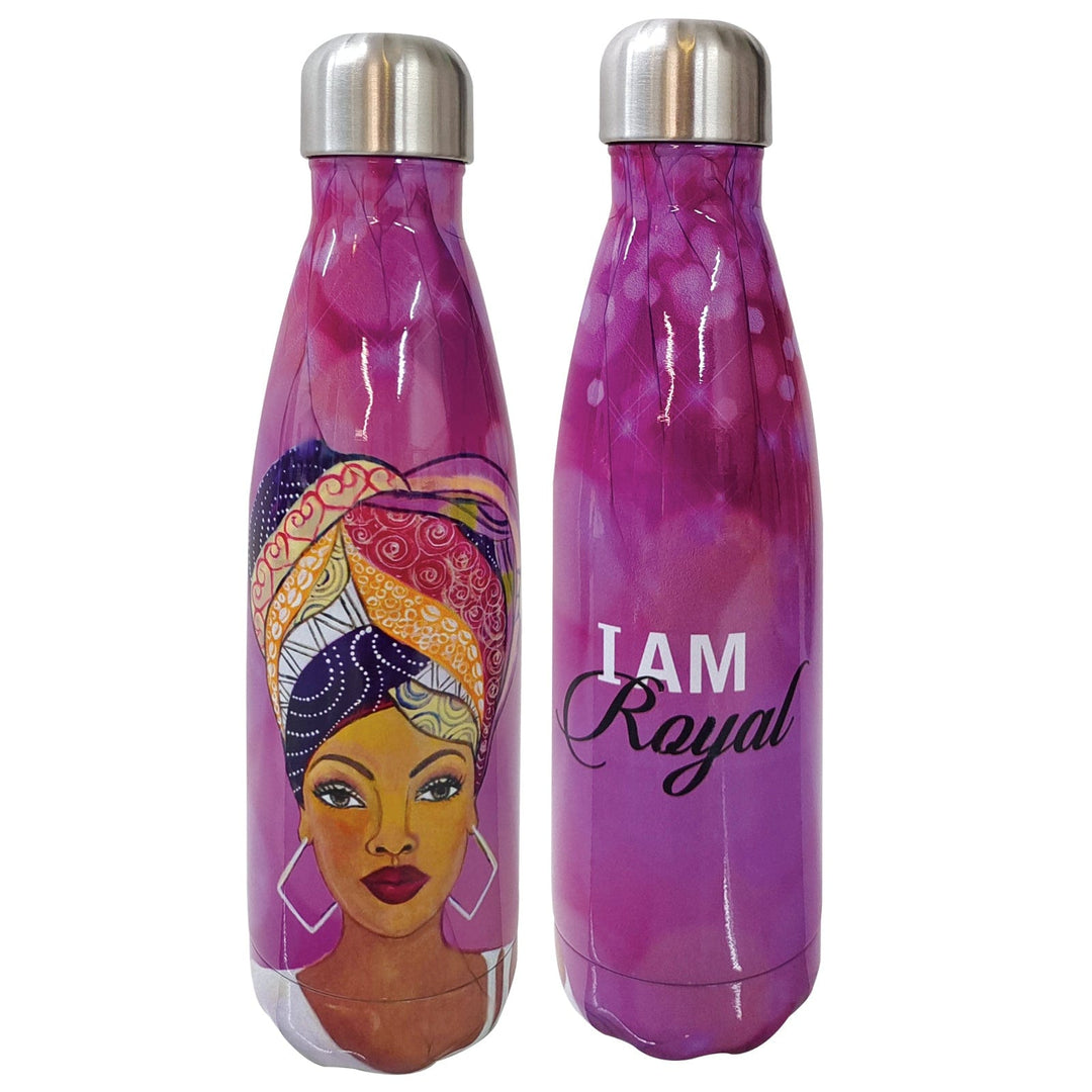 I Am Royal by Sylvia "Gbaby" Cohen: African American Stainless Steel Bottle