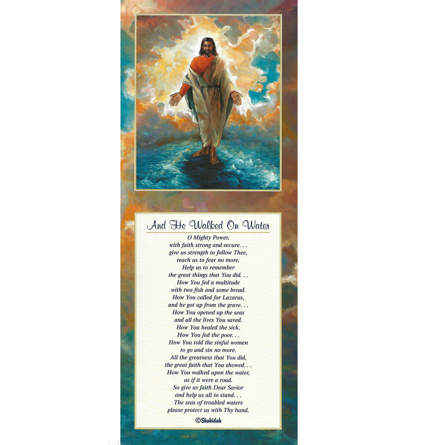 And He Walked on Water by Katherine Roundtree and Shahidah (Art Print)