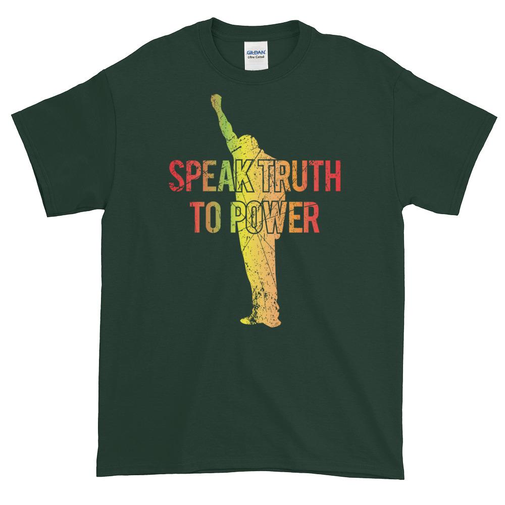 Speak Truth to Power: African American T-Shirt (Dark Green)