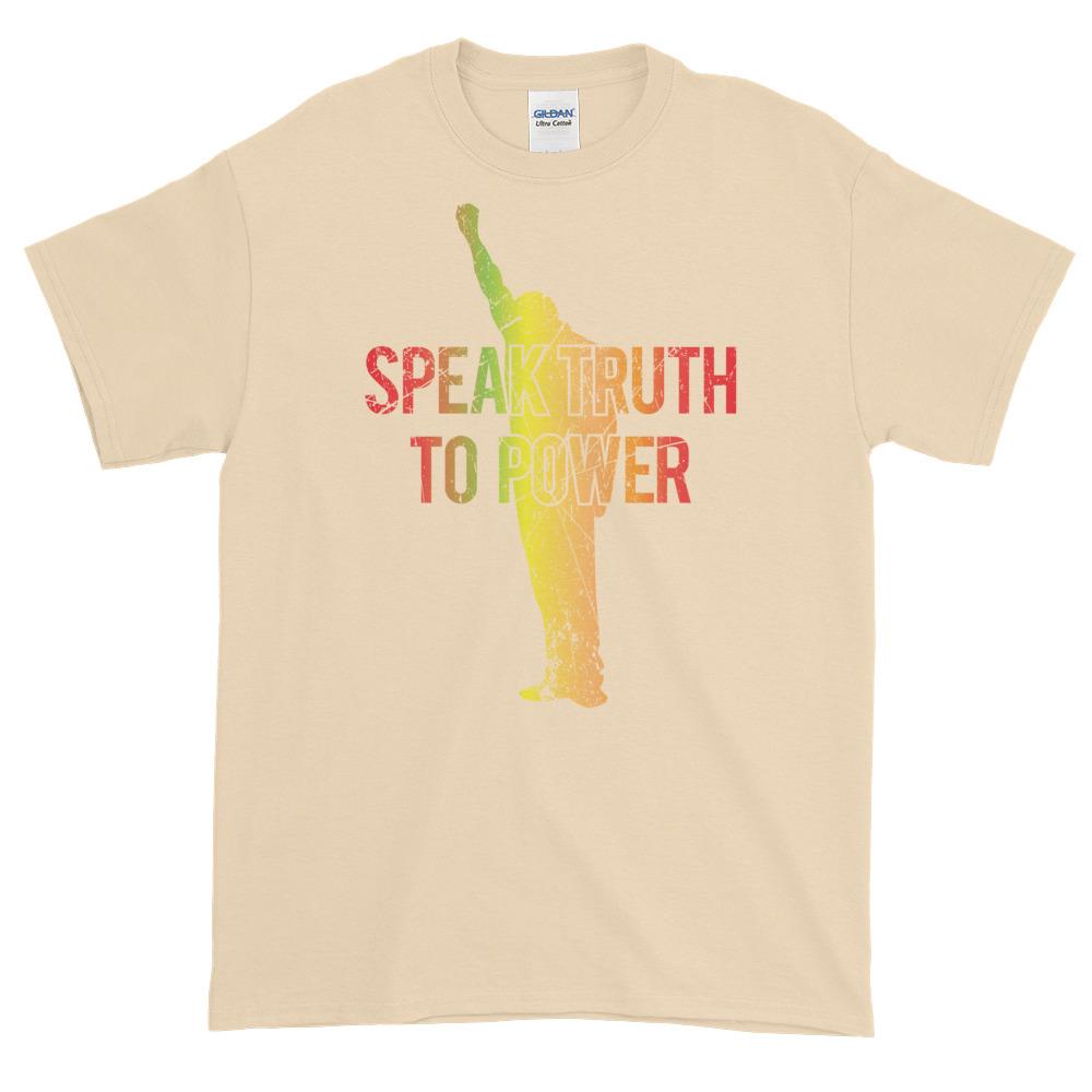 Speak Truth to Power Short Sleeve Unisex T-Shirt-T-Shirt-RBG Forever-Small-Natural-The Black Art Depot