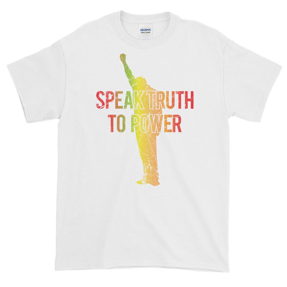 Speak Truth to Power: African American T-Shirt (White)