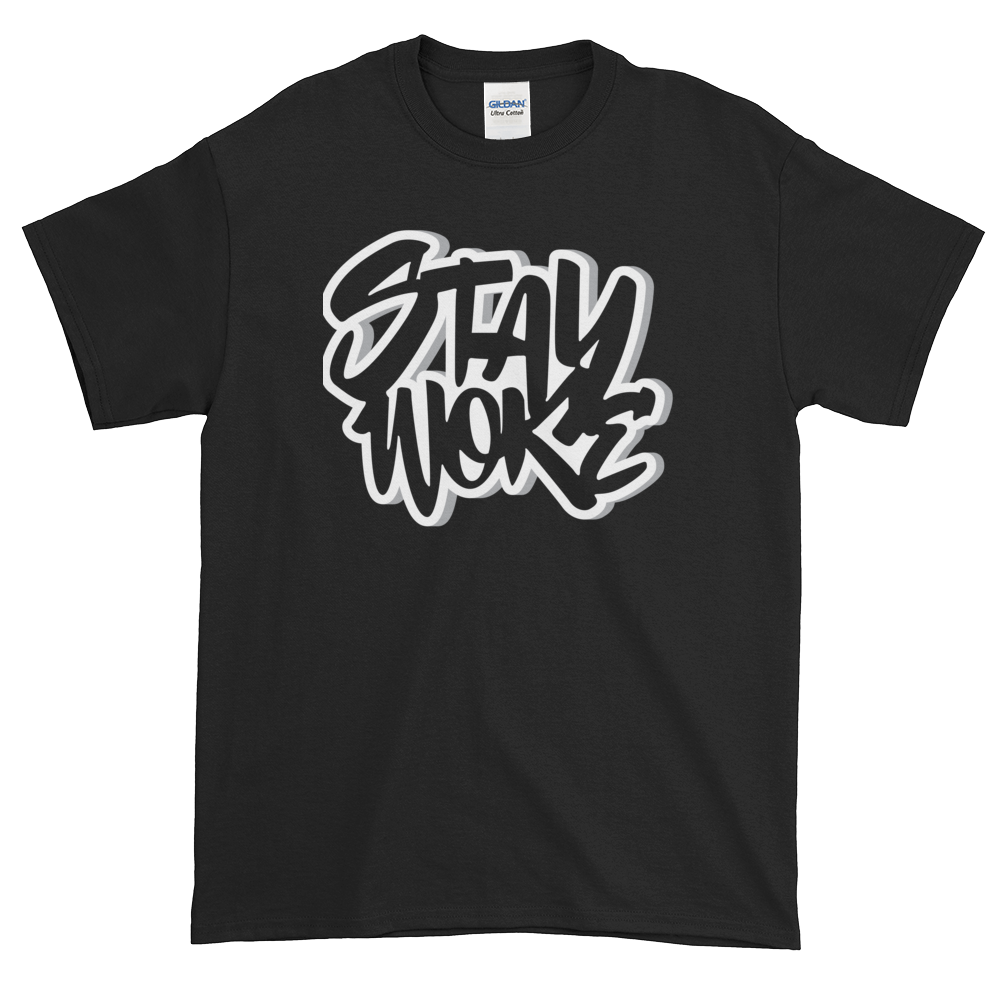 2 of 12: Stay Woke: African American Cultural T-Shirt by RBG Forever (Black)
