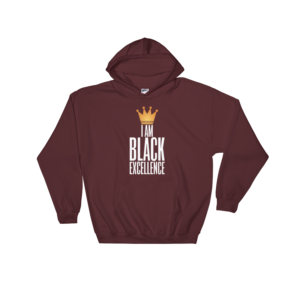 I Am Black Excellence-Sweatshirt-RBG Forever-Small-Maroon-The Black Art Depot