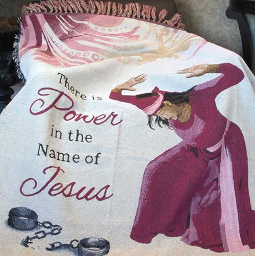 The Power of Jesus: African American Tapestry Throw