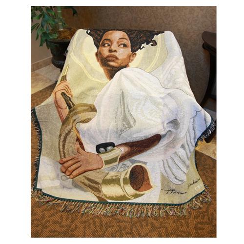 Sound the Alarm by Thomas Blackshear: African American Tapestry Throw