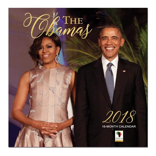 The Obamas: 2018 African American History Calendar by AAE (Front)