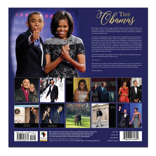 The Obamas: 2018 African American History Calendar by AAE (Back)