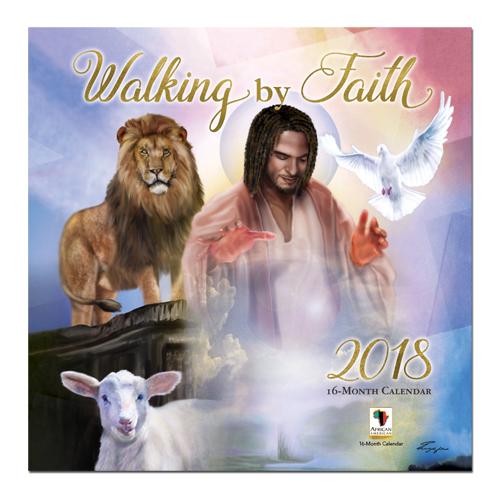 Walking by Faith: 2018 African American Calendar by AAE (Front)