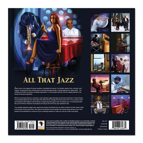 All That Jazz: 2018 African American Music Calendar by Lonnie Ollivierre (Back)