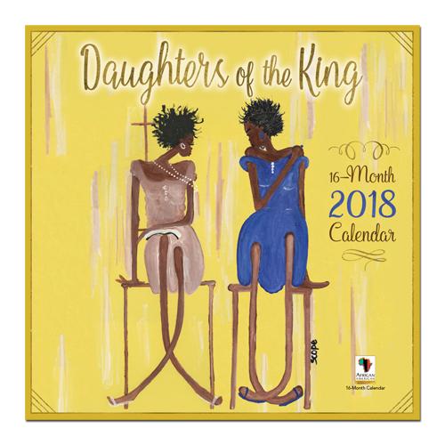 Daughters of the King: 2018 African American Religious Calendar by Sharon Cope (Front)