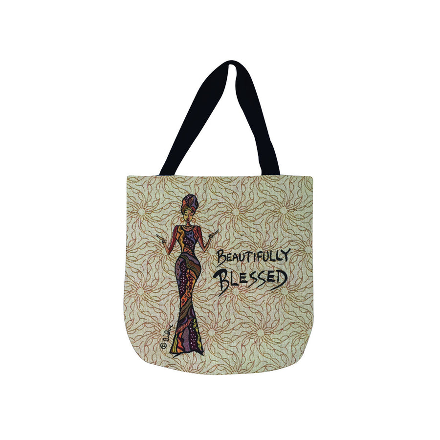 Beautifully Blessed: Cidne Wallace Tote Bag by Shades of Color
