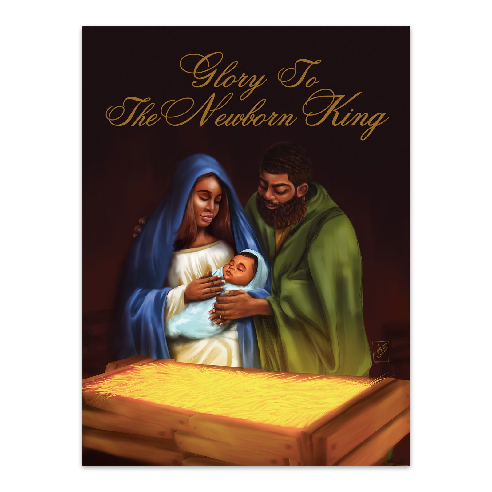 9 of 11: Glory to the Newborn King: African American Christmas Card Box Set
