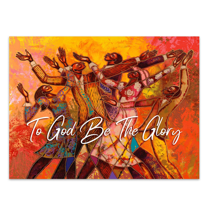 To God be the Glory by Poncho: African American Christmas Card Box Set