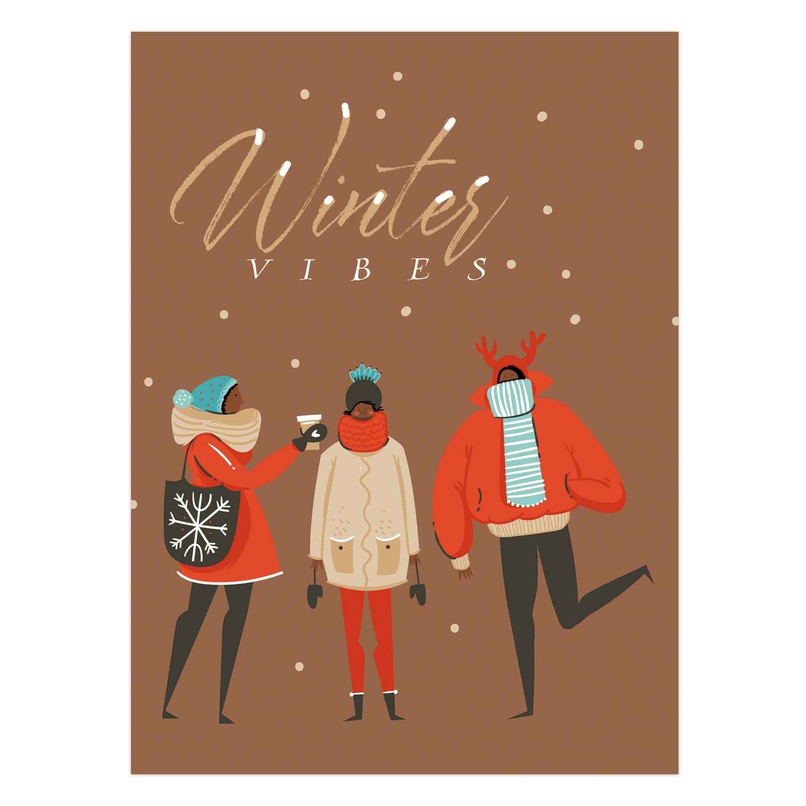 1 of 2: Winter Vibes: African American Christmas Card Box Set
