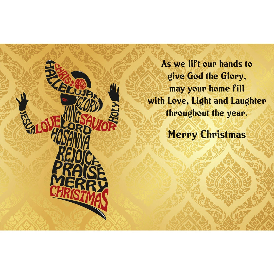 Give GOD the Glory: African American Christmas Card Box Set (Inside)