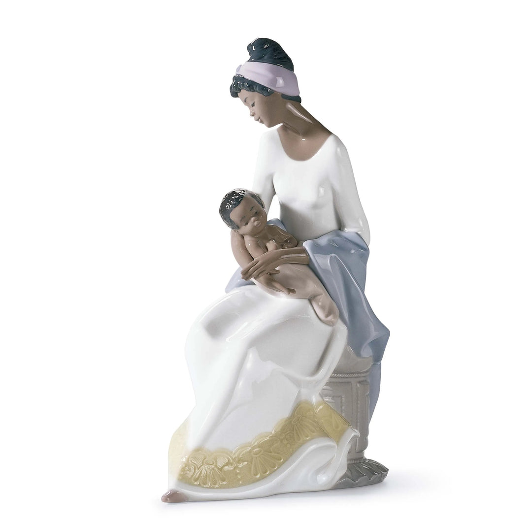 A Mother's Embrace: African American Porcelain Figurine
