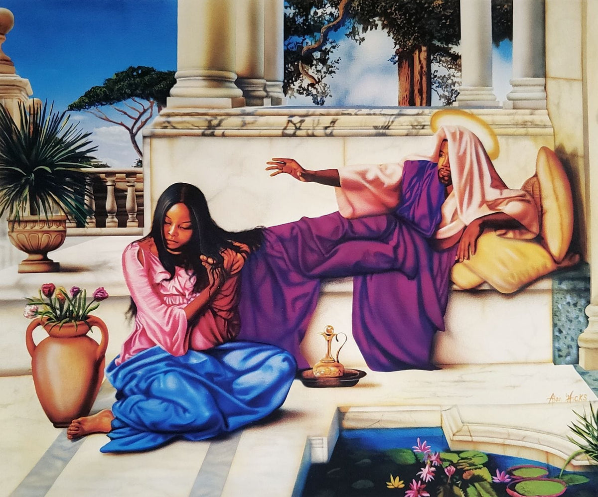 A Perfect Love: Martha Washing Jesus' Feet by Aaron and Alan Hicks ...