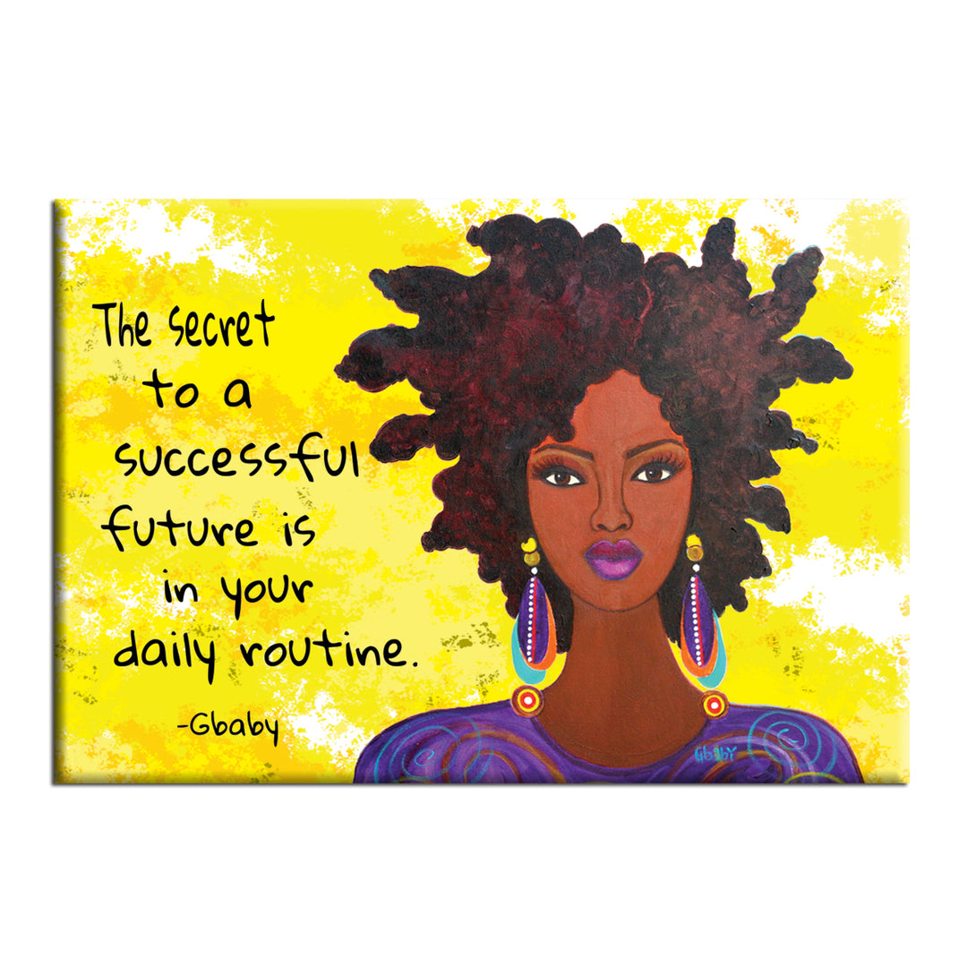 A Successful Future Decorative African American Magnet by Sylvia "Gbaby" Cohen