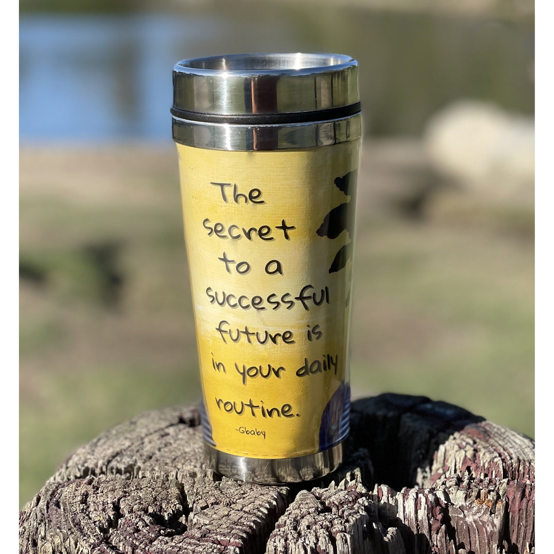 A Successful Future by Sylvia "Gbaby" Cohen: African American Travel Mug/Tumbler (Lifestyle)