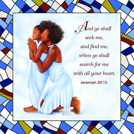 Jeremiah 29:13 Decorative Plate by African American Expressions